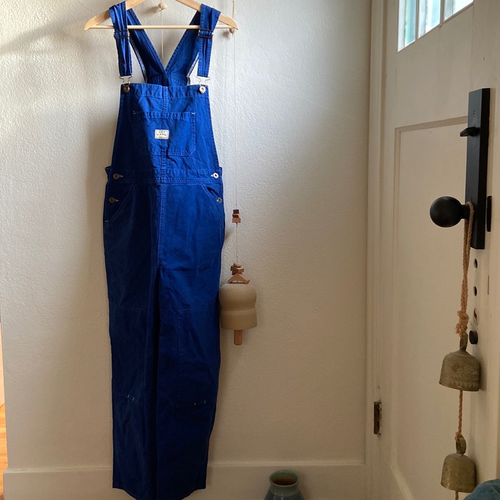 Blue Women's Cotton Overalls Jumpsuit